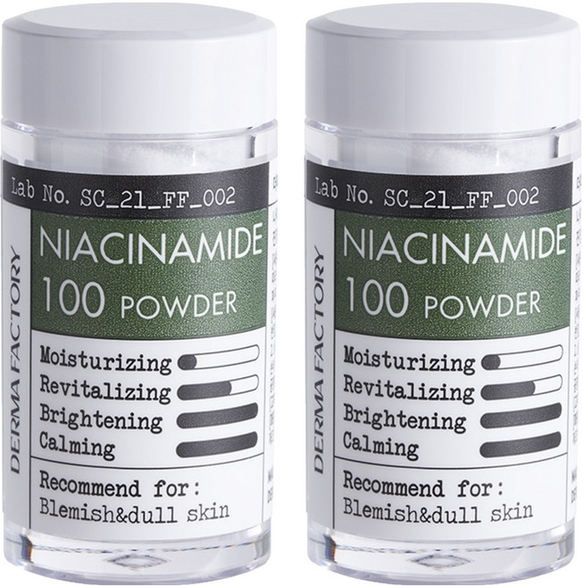 더마팩토리 나이아신아마이드 100 파우더, 7g, 2개