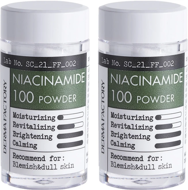 더마팩토리 나이아신아마이드 100 파우더, 7g, 2개 - 쿠팡