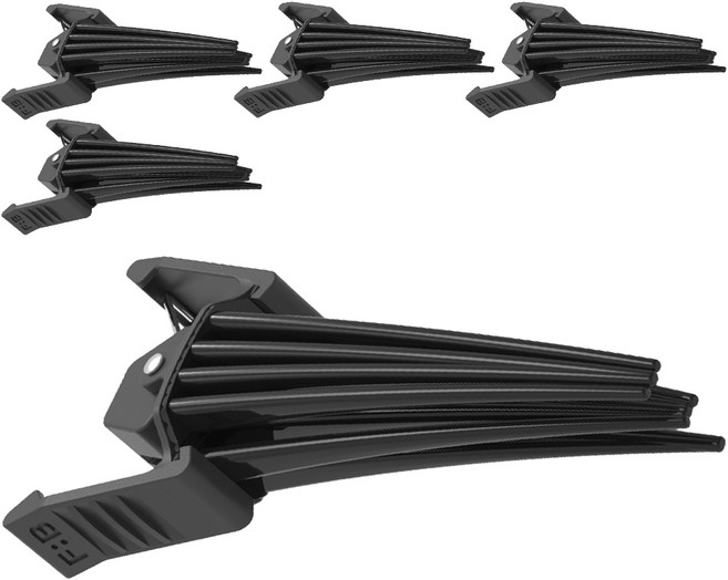 포뷰트 볼륨핀처 고정 집게핀, 블랙, 5개