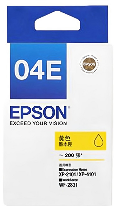 EPSON 04E 墨水匣, 黃色, 1個