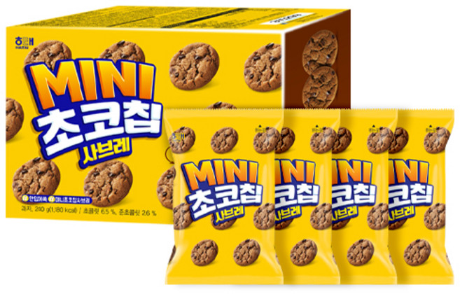 해태제과 MINI 초코칩 사브레, 1개, 240g