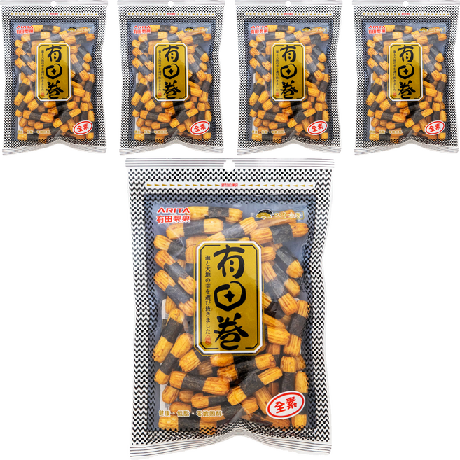 ARITA 有田製菓 海苔小卷, 80g, 5包