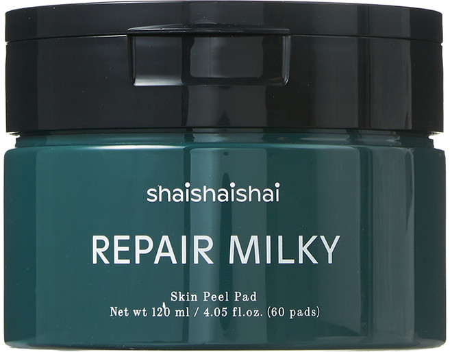 Shaishaishai 修護牛奶去角質棉片, 1個, 60枚入