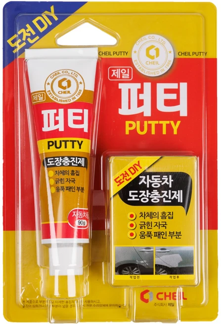 제일 차량보수용 퍼티 빠데 도장충진제, 90g, 1개 - 쿠팡