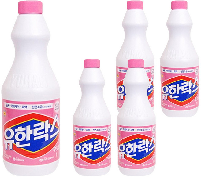 유한락스 후로랄, 1L, 5개