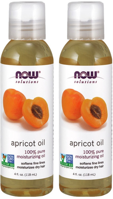 NOW Foods 純杏桃核仁保濕油, 118ml, 2瓶