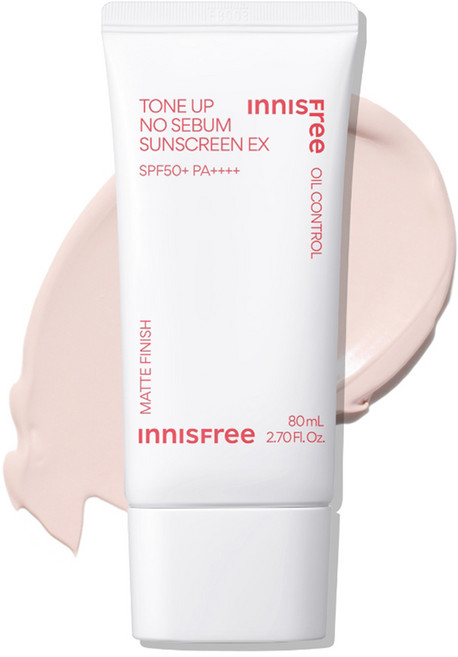 이니스프리 톤업 노세범 EX 선스크린 SPF50+ PA++++, 80ml, 1개