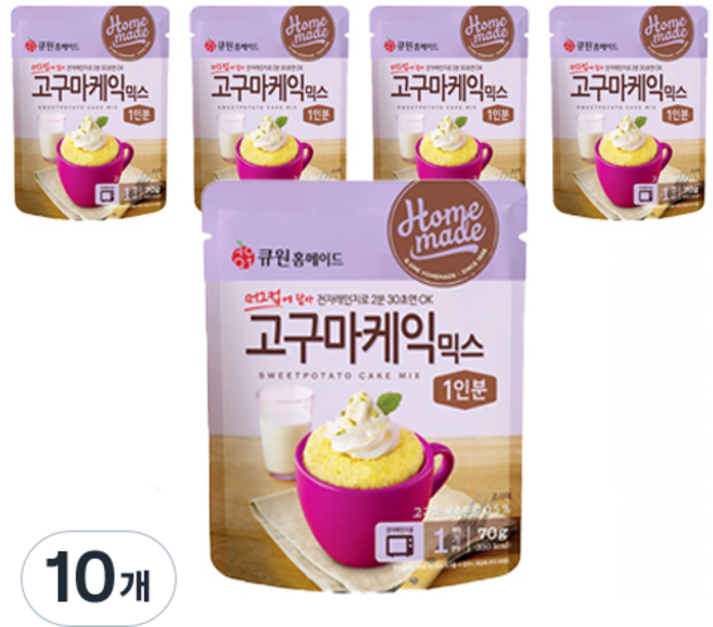 큐원 홈메이드 고구마케익 믹스, 10개, 70g