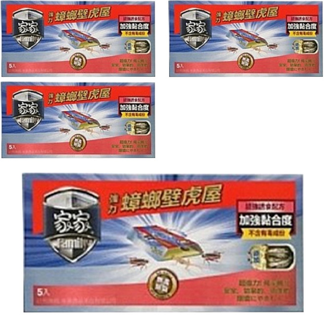 Family 家家 蟑螂壁虎屋 5入, 4盒