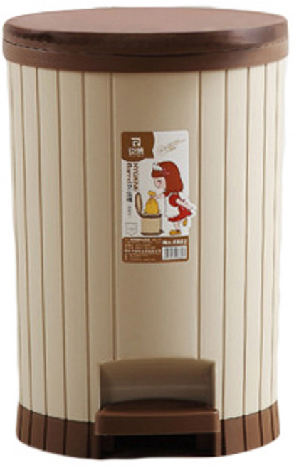 Polywise 翰庭 艾美緩降垃圾桶 6L, 顏色隨機