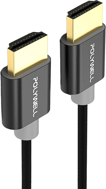 POLYWELL 寶利威爾 HDMI 4K極細線 3m 黑色, PW15-W60-T030, 1條