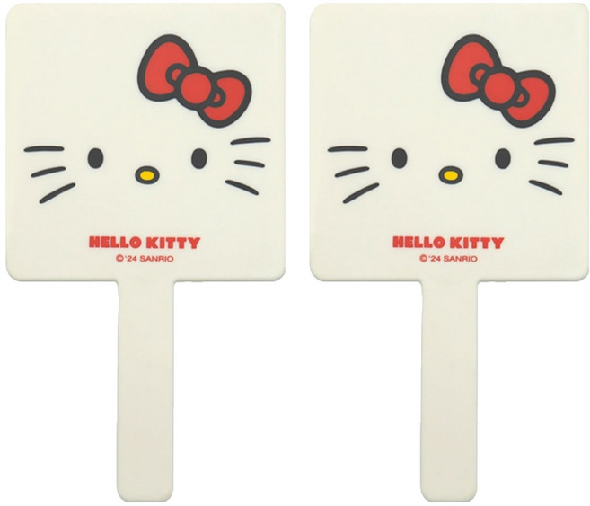 뷰티홈 산리오 헬로키티 심플 손거울, 2개, 아이보리