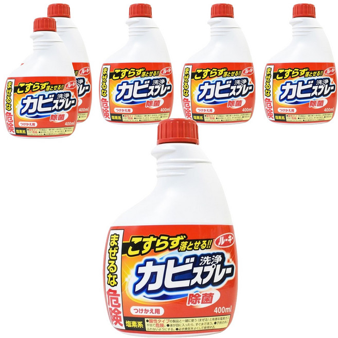 第一石鹼 Rookie 除霉噴霧 補充瓶 紅瓶 S106, 400ml, 6瓶