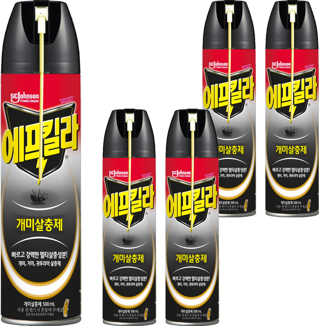 에프킬라 울트라에스에어로솔 개미 살충제, 500ml, 5개