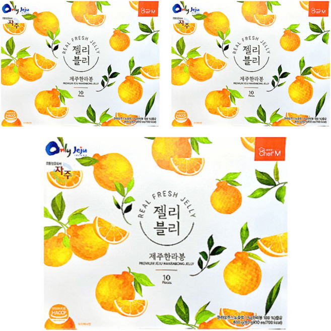 쉐프엠 젤리블리 제주한라봉, 30개, 60g