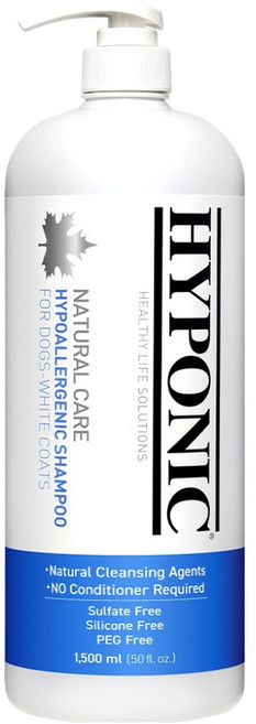 하이포닉 저자극 애견샴푸 하얀 강아지용, 1.5L, 1개