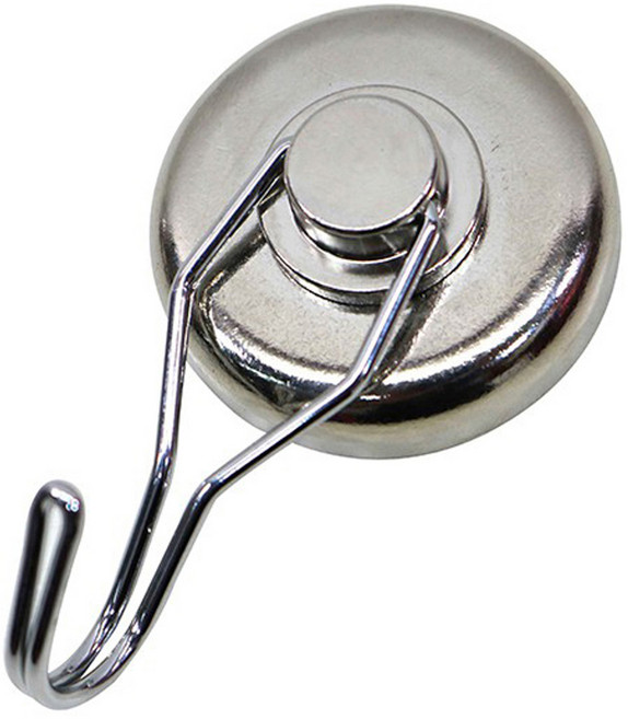 Need LOHAS 享樂活 360度多向超強磁鐵掛勾 42mm, 銀色, 1個