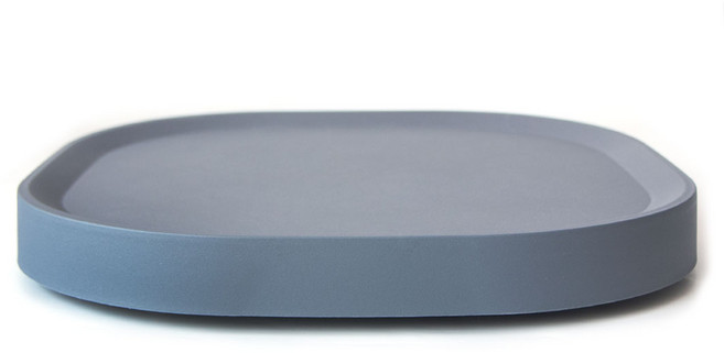 데이지안 바퀴달린 이동식 받침대 라운드 사각, 매트그레이, 1개