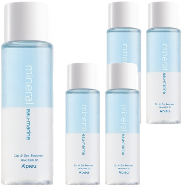 어퓨 미네랄 립앤아이 리무버 오마린, 100ml, 5개