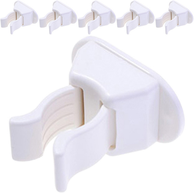 마이다락 청소도구 걸이, 화이트, 6개