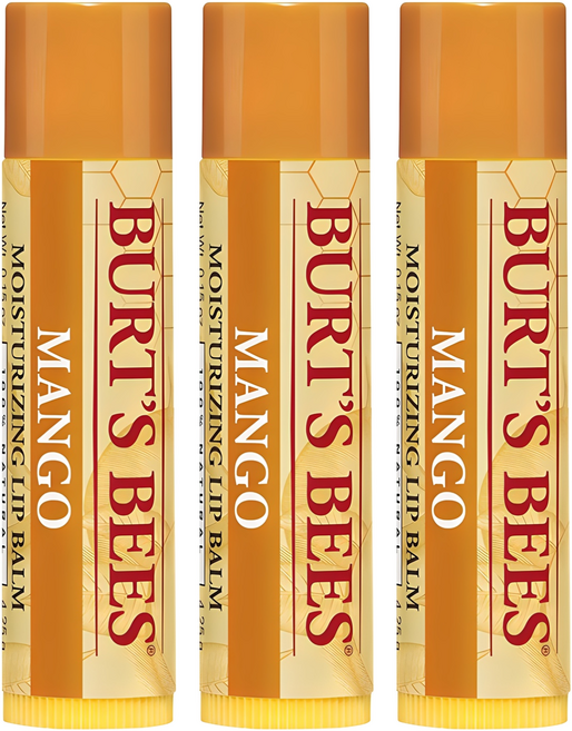 버츠비 모이스춰라이징 립밤, 망고, 4.25g, 3개