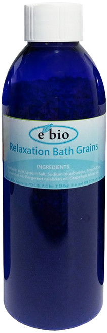e'bio 放鬆心神精油泡澡去角質浴鹽, 200g, 1瓶