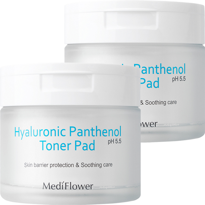 메디플라워 히알루로닉 판테놀 토너 패드 180ml, 60매입, 2개