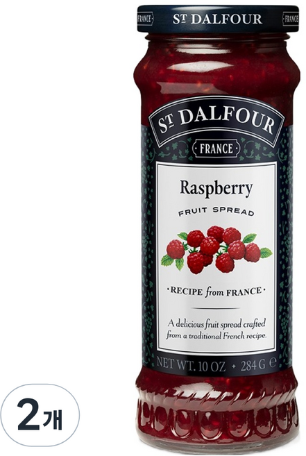 샹달프 과일잼 라즈베리, 284g, 2개