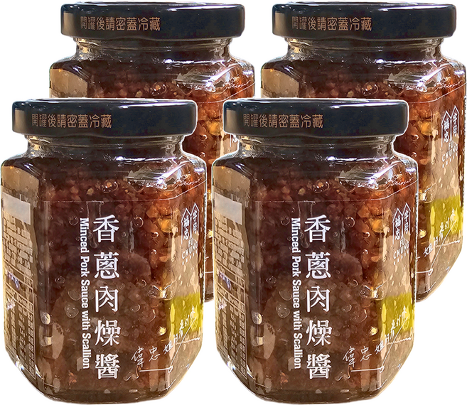 福忠字號 香蔥肉燥醬 180g, 4罐