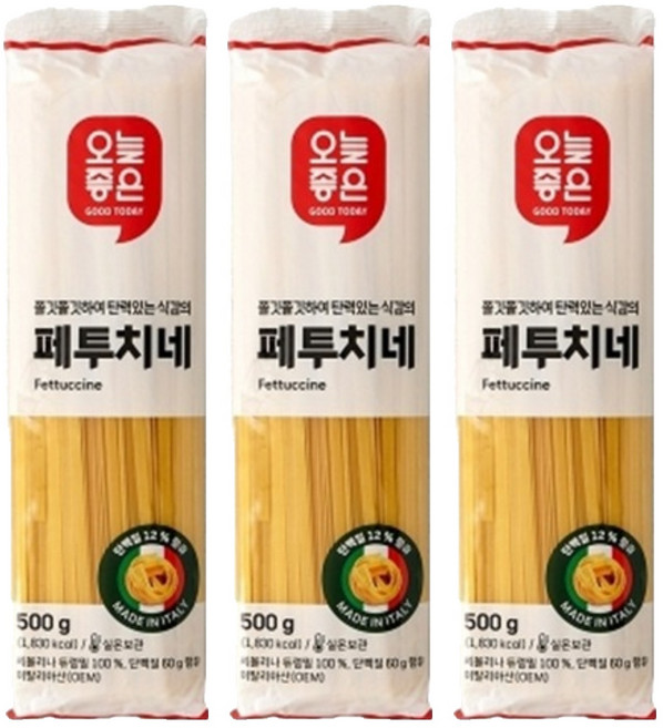 오늘좋은 페투치네, 3개, 500g