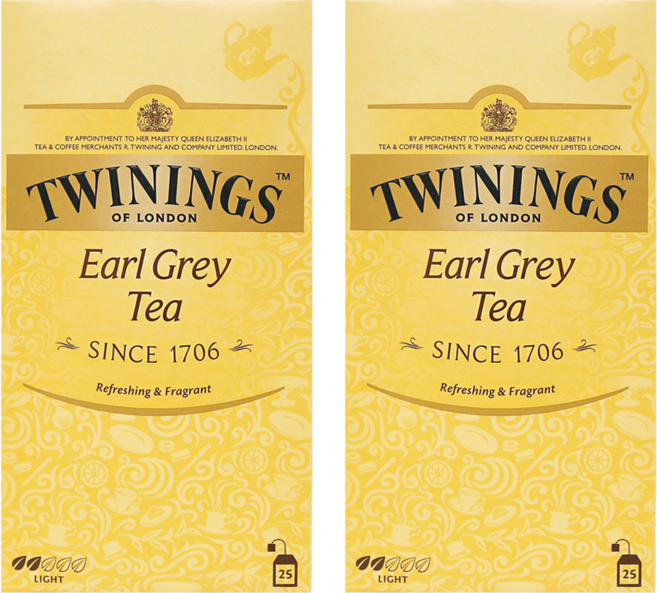 트와이닝 얼그레이 티, 2g, 25개입, 2개