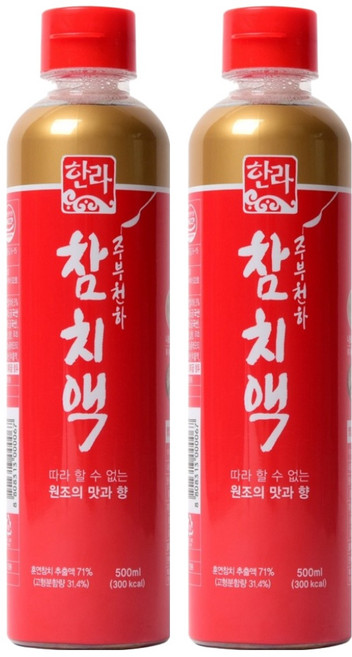 한라식품 참치액, 500ml, 2개