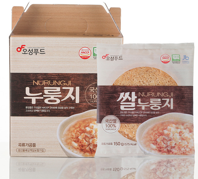 오성푸드 쌀누룽지, 150g, 1박스