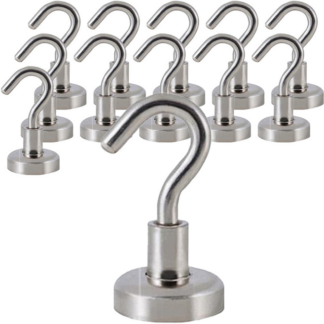 로지 초강력 네오디움 자석걸이 20mm, 12개