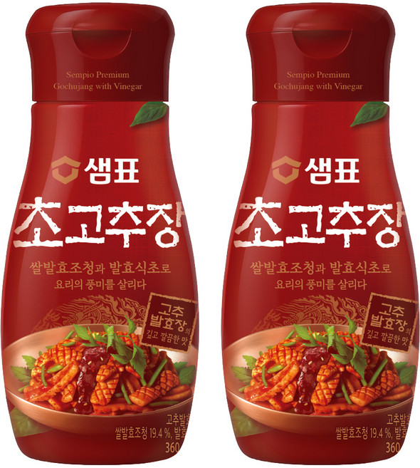 샘표 초고추장, 2개, 360g