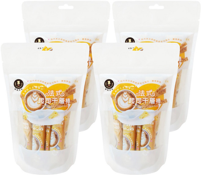 MR.JOHNSON 強森先生 法式起司千層棒 奶素, 150g, 4包