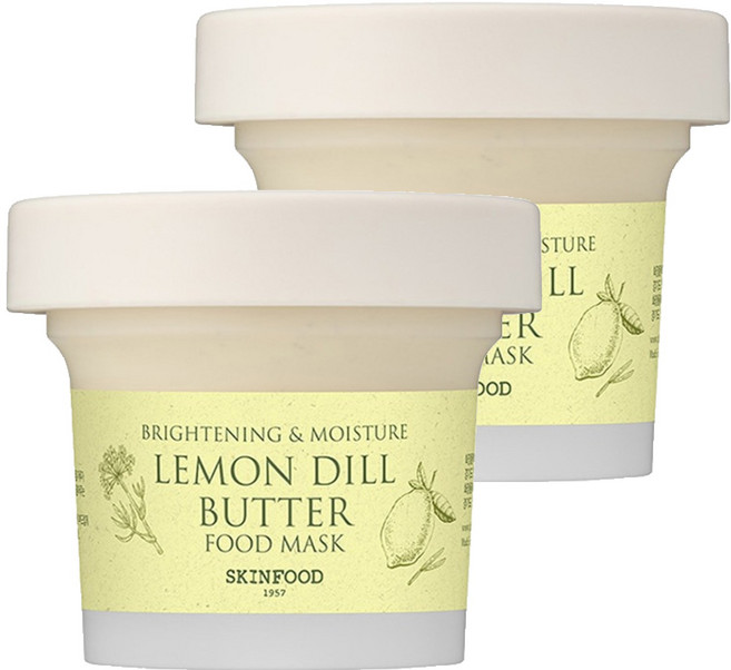 스킨푸드 레몬 딜 버터 푸드마스크, 1개입, 2개