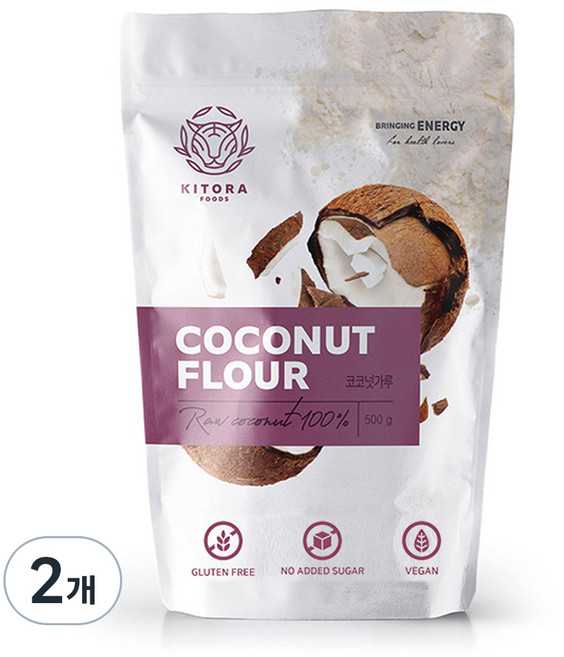 키토라푸드 글루텐프리 코코넛가루, 500g, 2개