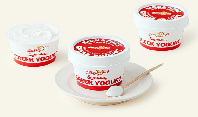 밀키요 시그니처 그릭요거트, 100g, 3개