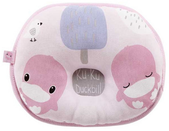KU.KU Duckbill 酷咕鴨 童心護頭枕 KU4028-002, 藕粉色, 1個