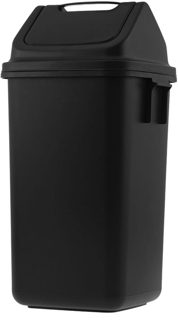 코멧 사각 카페 업소용 쓰레기통, 블랙