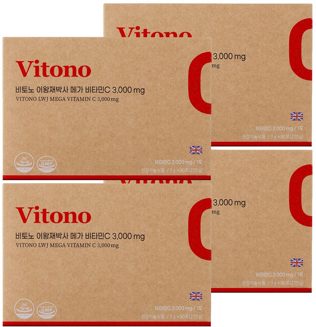 비토노 이왕재박사 메가 비타민C 3000mg, 4개, 270g