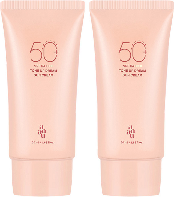아유아유 톤업드림 선크림 SPF50+ PA++++, 50ml, 2개
