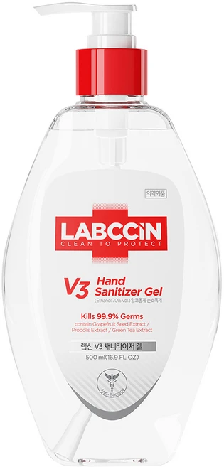랩신 브이3 새니타이저 겔 손소독제, 500ml, 1개 - 쿠팡