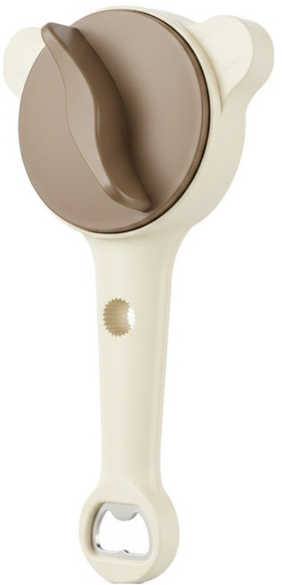 다끝나 다용도 사이즈 조절 캔 병따개, 1개, 카키