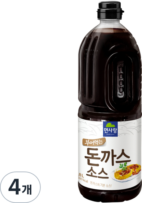 면사랑 부어먹는 경양식 돈까스소스, 4개, 1.8L