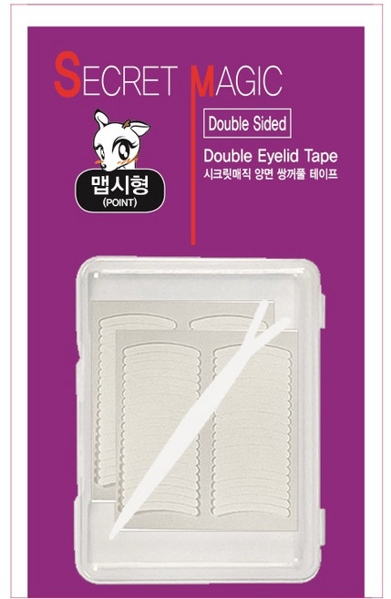 다크니스 시크릿 고급 양면 쌍꺼풀테이프 400p, 맵시형, 1세트