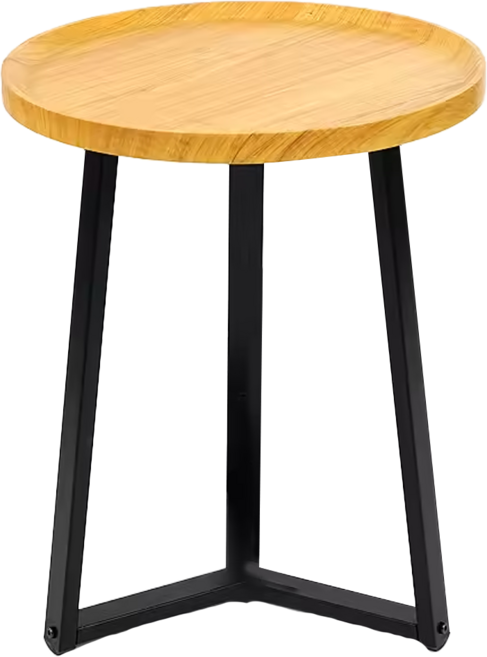 FAmILyLIFE 生活 木冶山居 Carmel三軸圓形茶几 WO-007 50cm 3.4kg, 白橡木