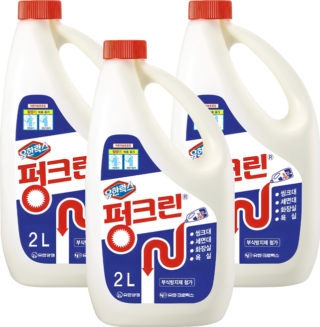 펑크린 배수구세정제, 2L, 3개