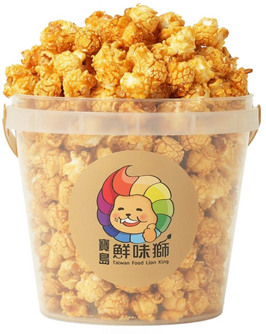 寶島鮮味獅 歡樂桶爆米花 魔法焦糖, 200g, 1罐